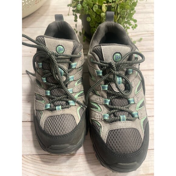 Merrell Shoes Women Moab 2 Low Waterproof in Drizzle Sz 7.5 - Picture 3 of 12